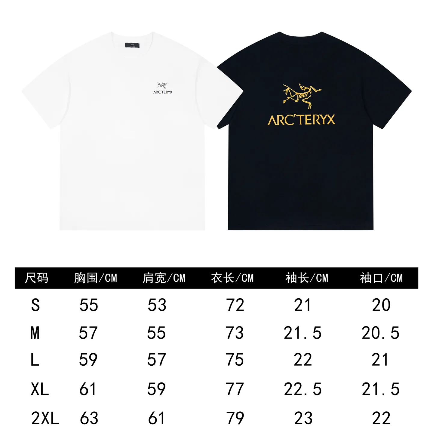ARC'TERYX Same Style Same Style Series Sizes：S-XXL :Black White
